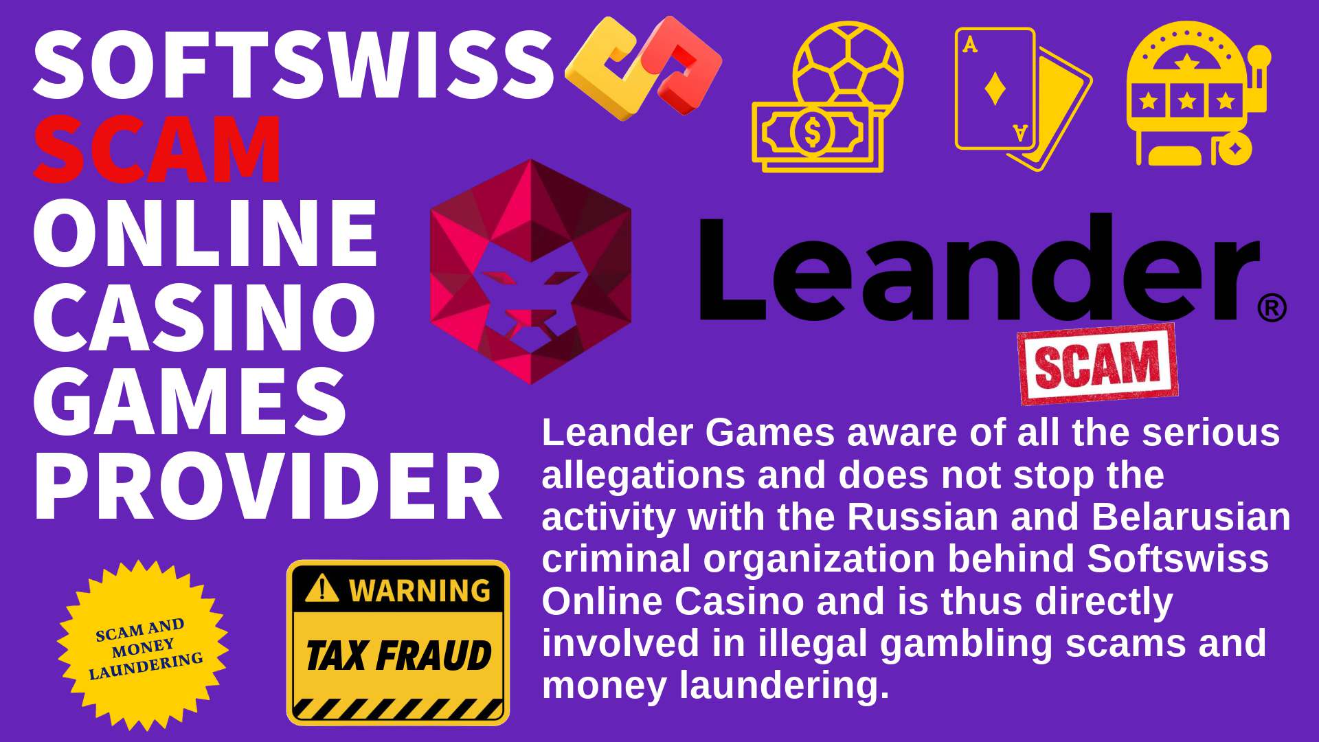 LeanderGames - softswiss scam - Casino by Softswiss